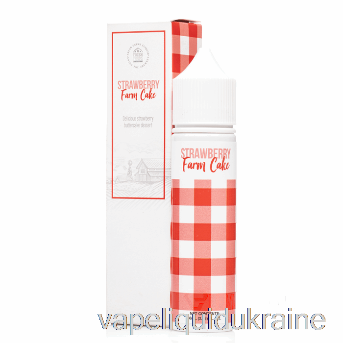 Vape Liquid Ukraine Strawberry Farm Cake - Fresh Farms - 60mL 0mg